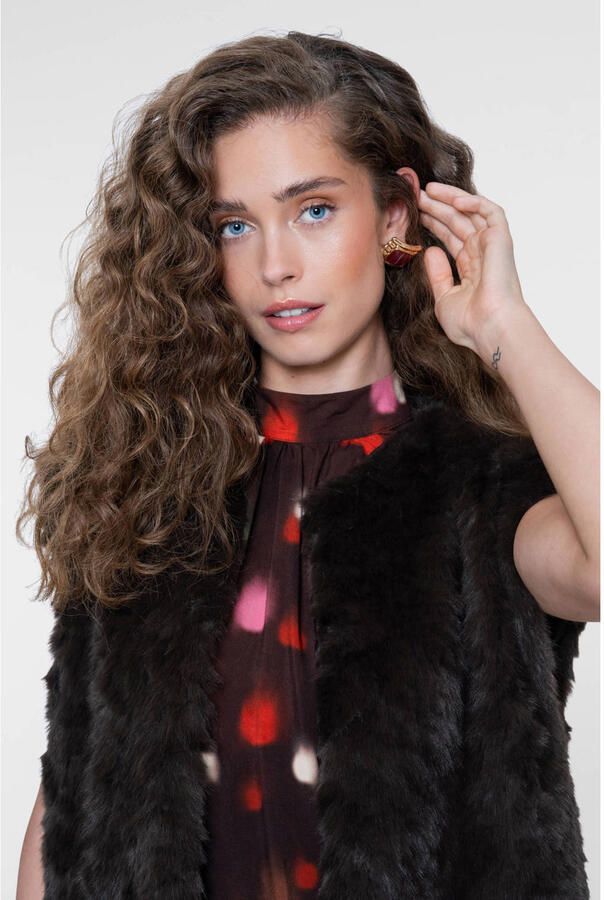 Geisha gilet bruin - Foto 3