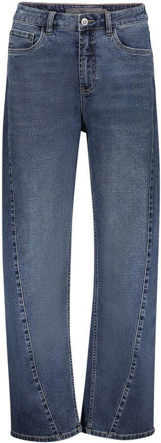 Geisha high waist barrel jeans medium blauw - Foto 3