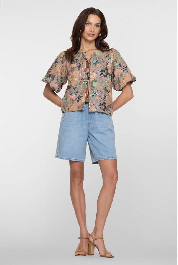 Geisha high waist denim short light blue denim - Foto 2