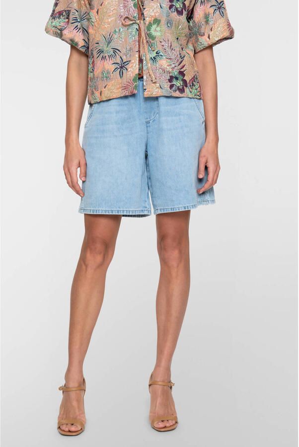 Geisha high waist denim short light blue denim - Foto 3