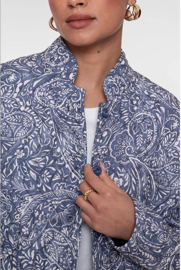 Geisha jasje quilted blauw - Foto 2