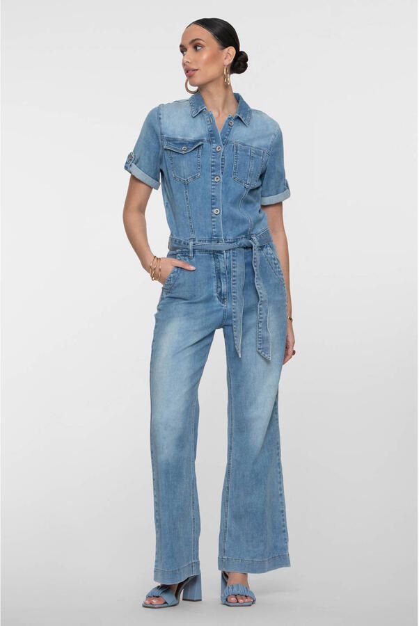 Geisha jumpsuit medium blue denim - Foto 3