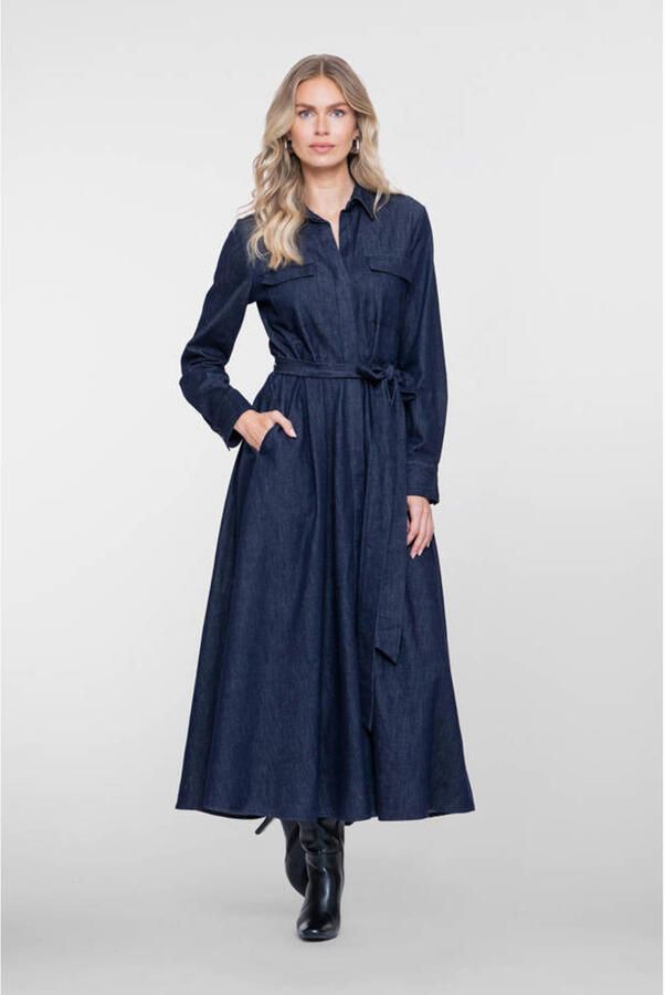 Geisha maxi spijkerjurk dark blue