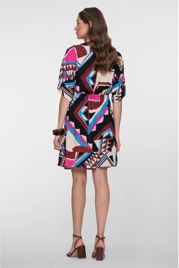 Geisha midi jurk multi - Foto 2