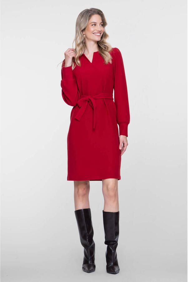 Geisha midi jurk rood