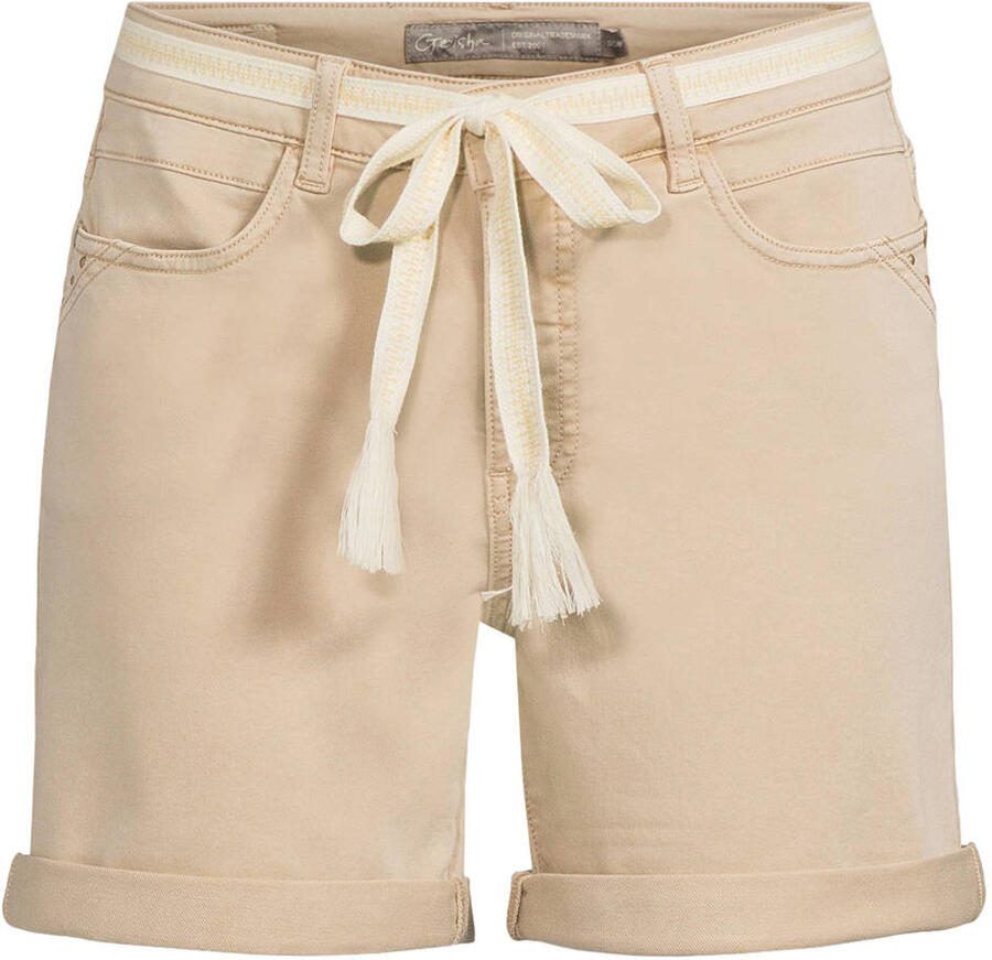 Geisha slim regular waist denim short beige - Foto 2