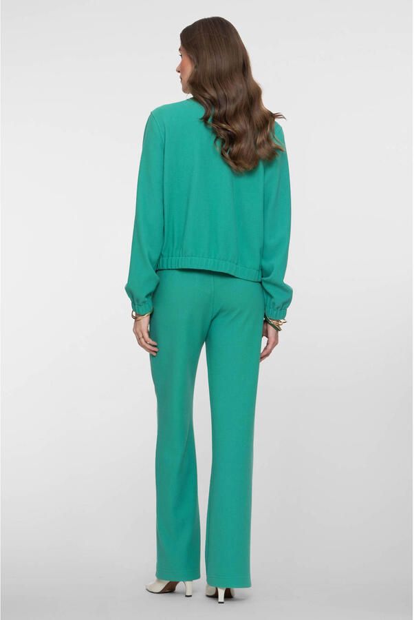 Geisha straight high waist broek groen - Foto 2
