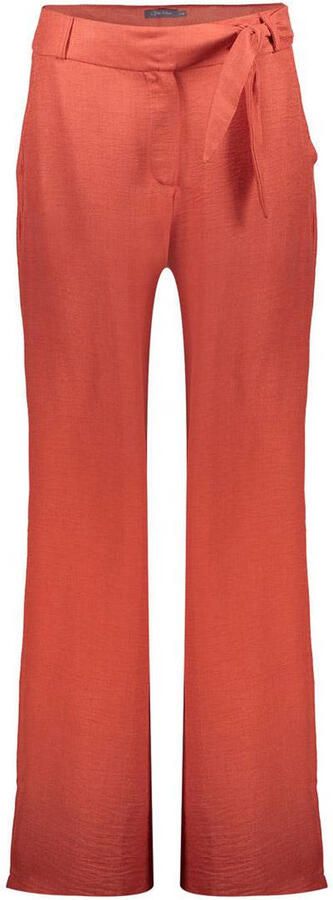 Geisha straight high waist broek koraalrood - Foto 2