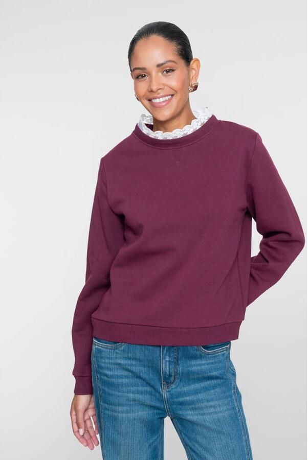 Geisha sweater donkerrood