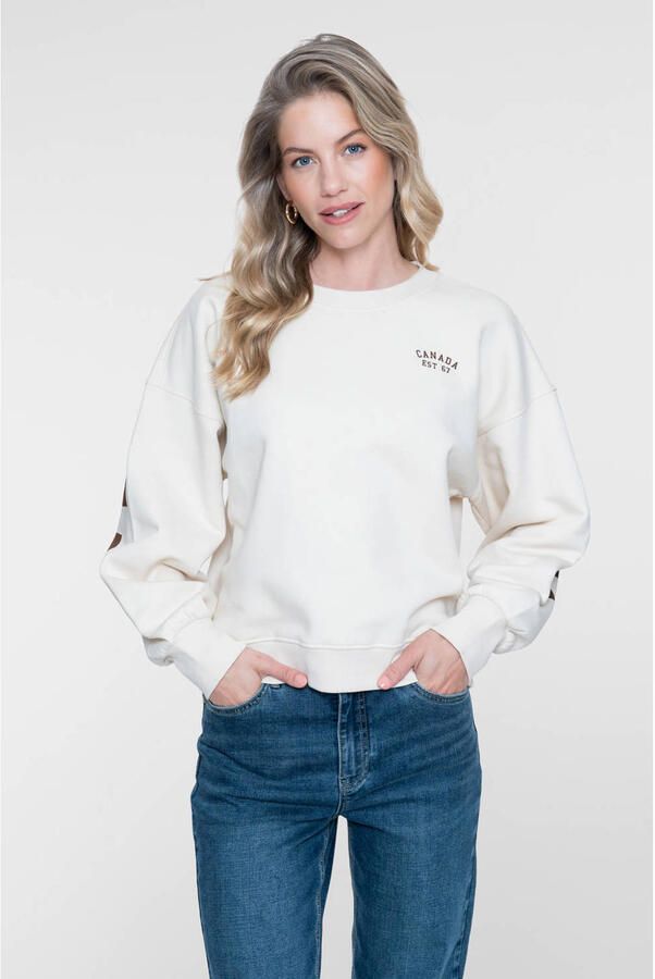 Geisha sweater met tekst zand - Foto 3