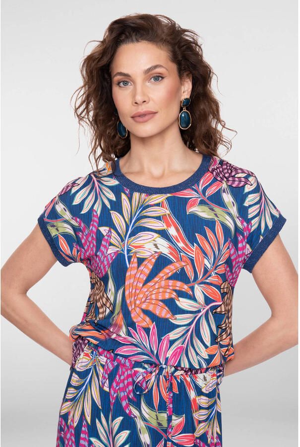 Geisha T-shirt blauw