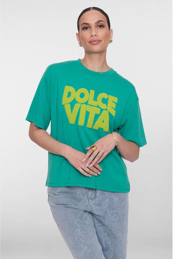 Geisha T-shirt groen - Foto 3