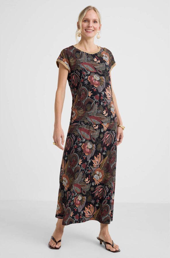Geisha T-shirt met glitter zwart