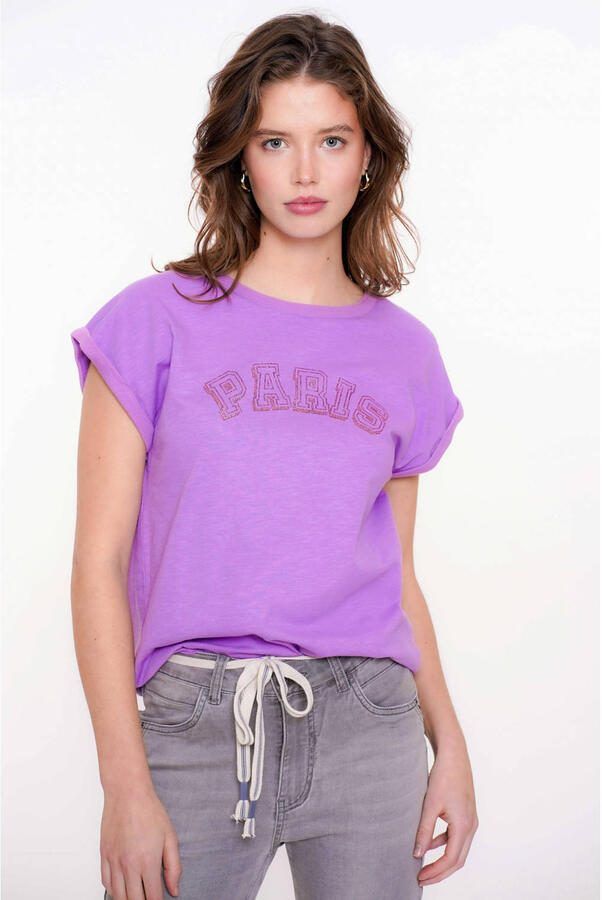 Geisha T-shirt paars - Foto 2