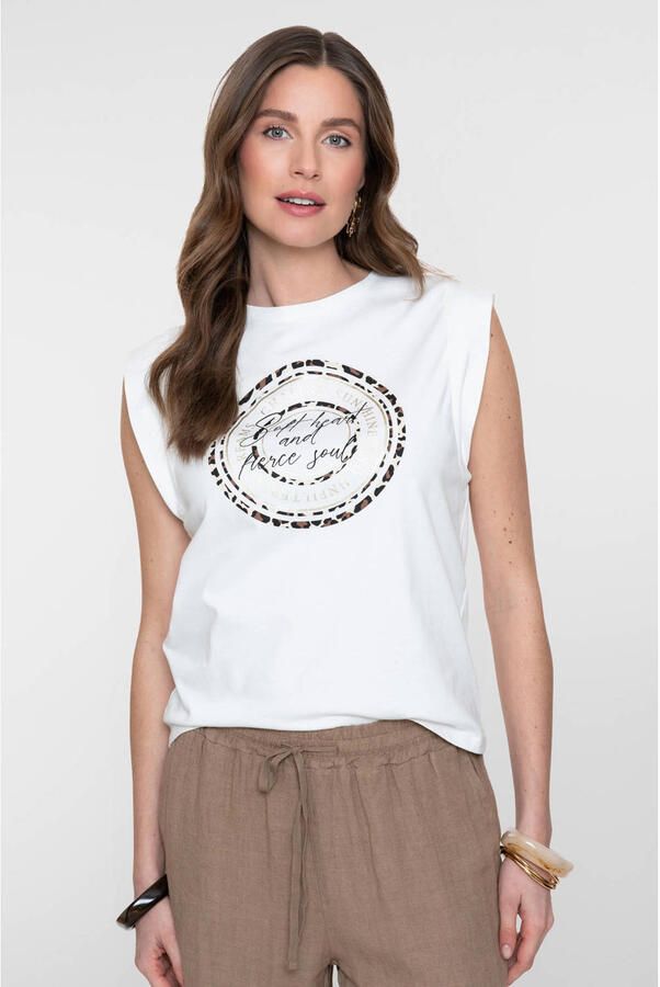 Geisha T-shirt wit