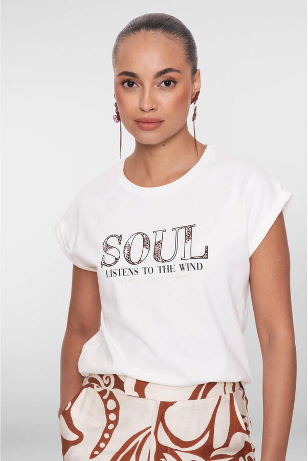 Geisha T-shirt wit