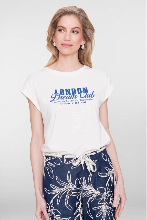 Geisha T-shirt wit