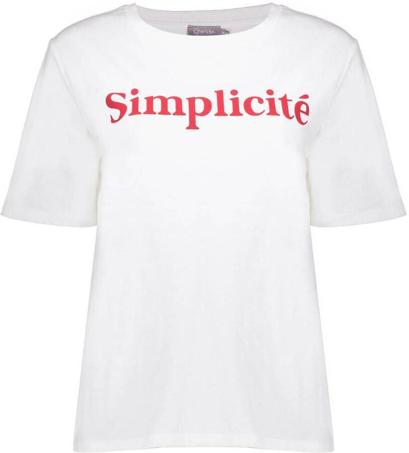 Geisha T-shirt wit - Foto 2