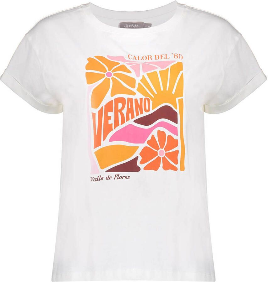 Geisha T-shirt wit - Foto 2