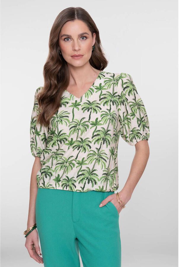 Geisha top groen