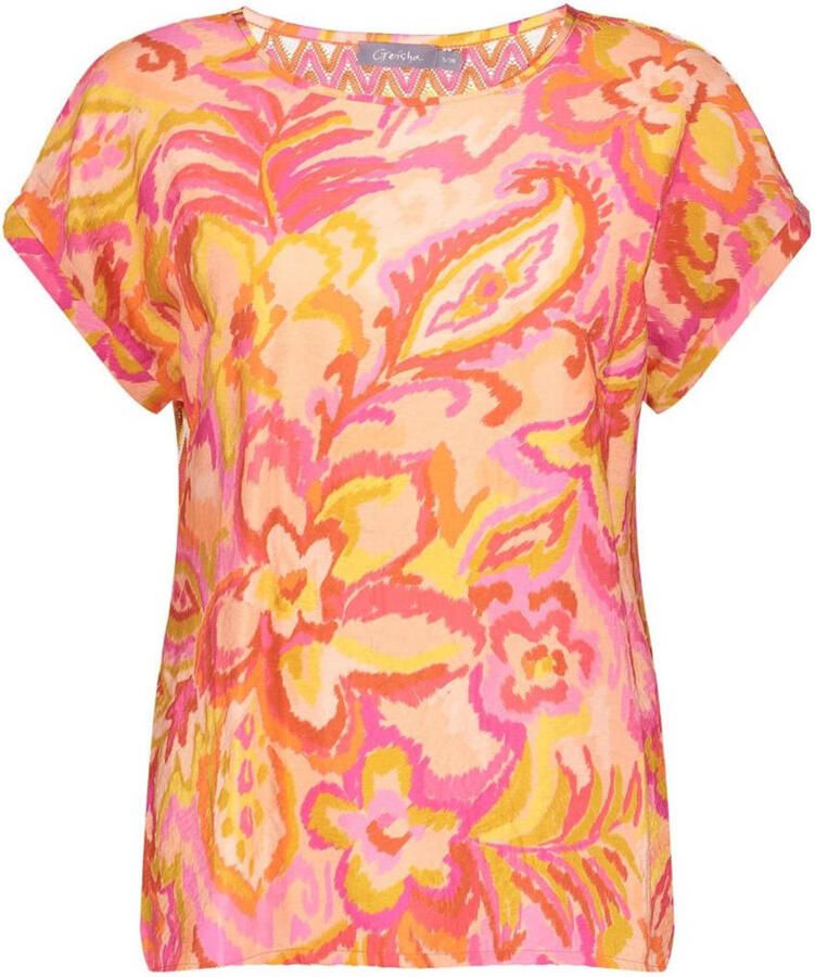 Geisha top oranje