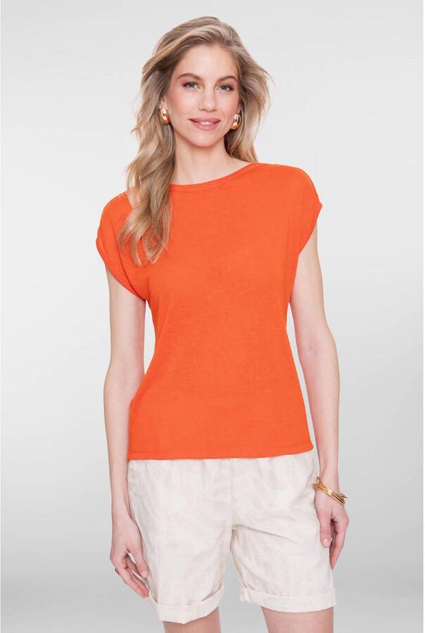 Geisha top oranje