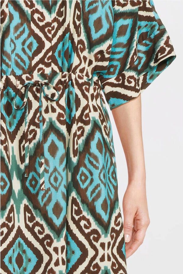 Geisha viscose zomerjurk blauw - Foto 3