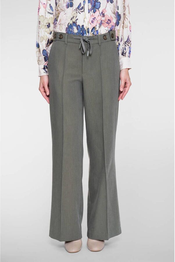 Geisha wide leg broek groen