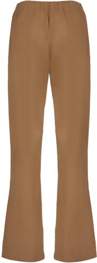 Geisha wide leg high waist broek bruin - Foto 3