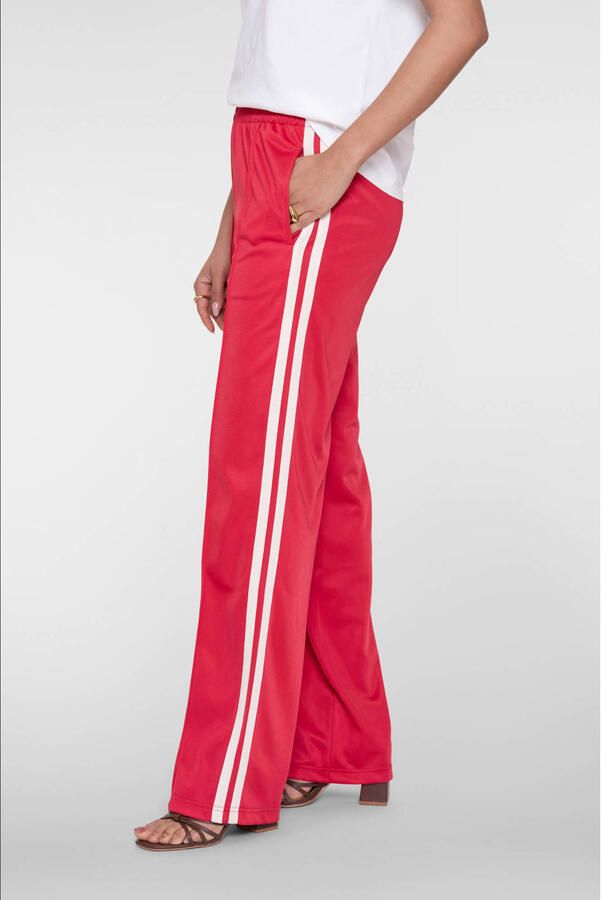 Geisha wide leg regular waist broek rood - Foto 2