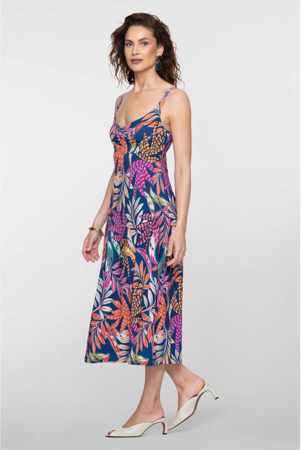 Geisha zomerjurk blauw - Foto 3