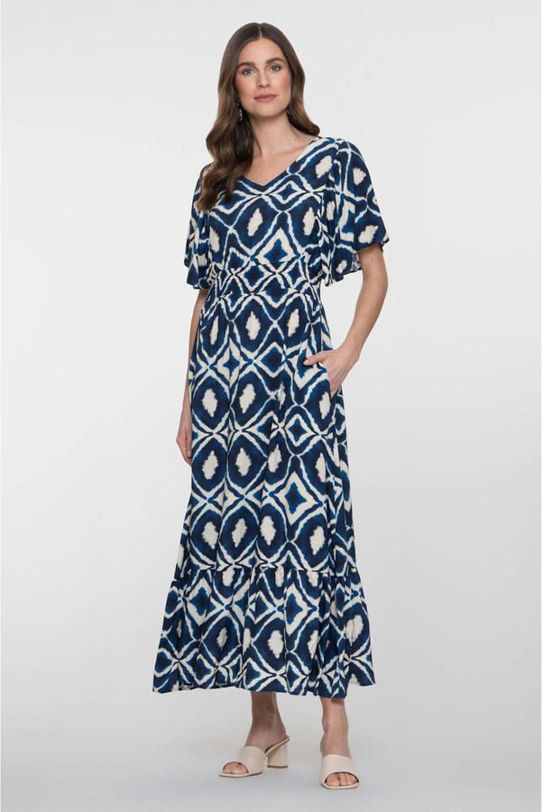 Geisha zomerjurk blauw