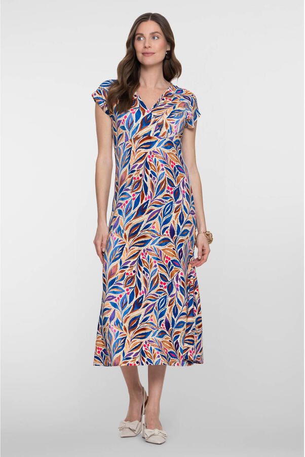 Geisha zomerjurk blauw