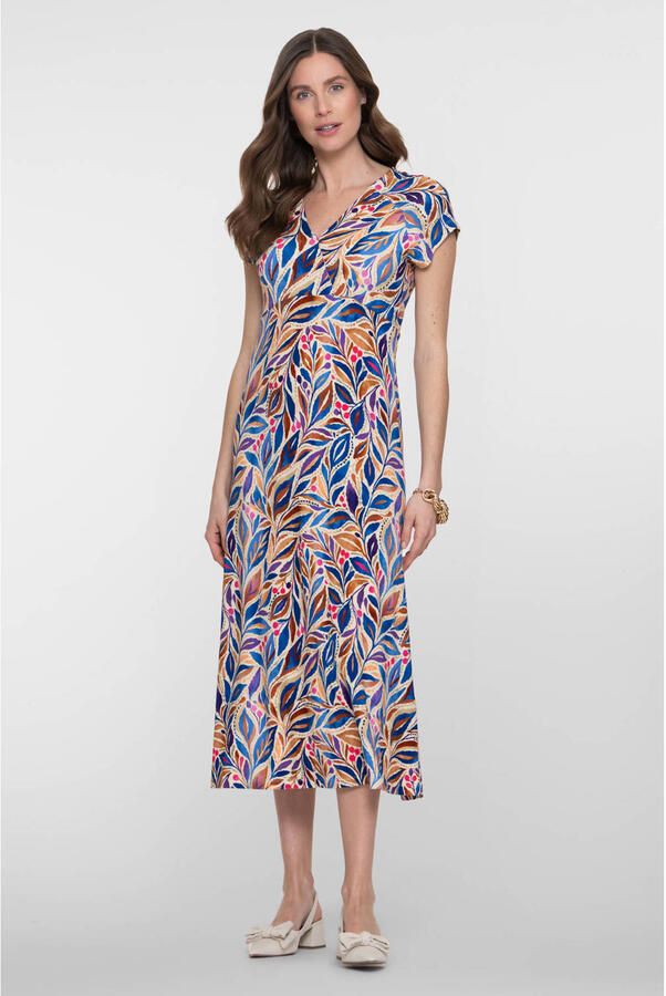 Geisha zomerjurk blauw - Foto 3