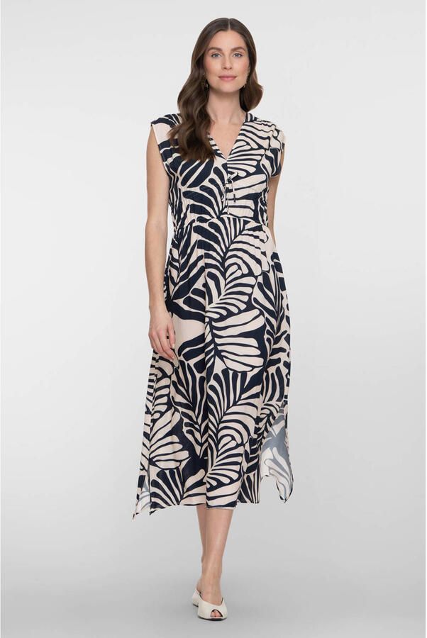 Geisha zomerjurk donkerblauw