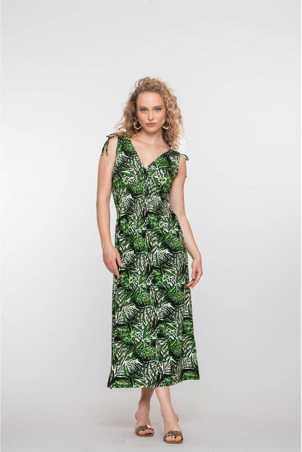 Geisha zomerjurk groen - Foto 3