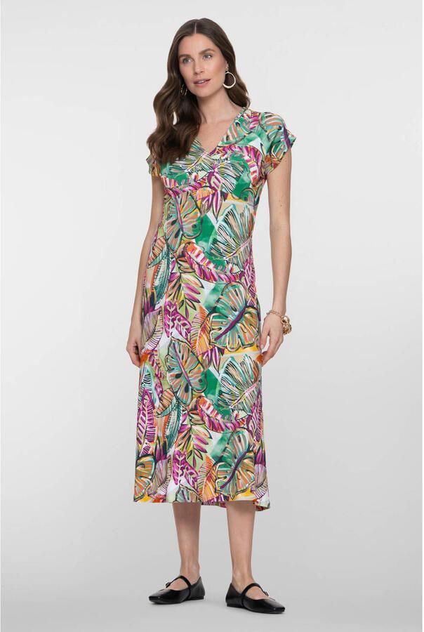 Geisha zomerjurk groen