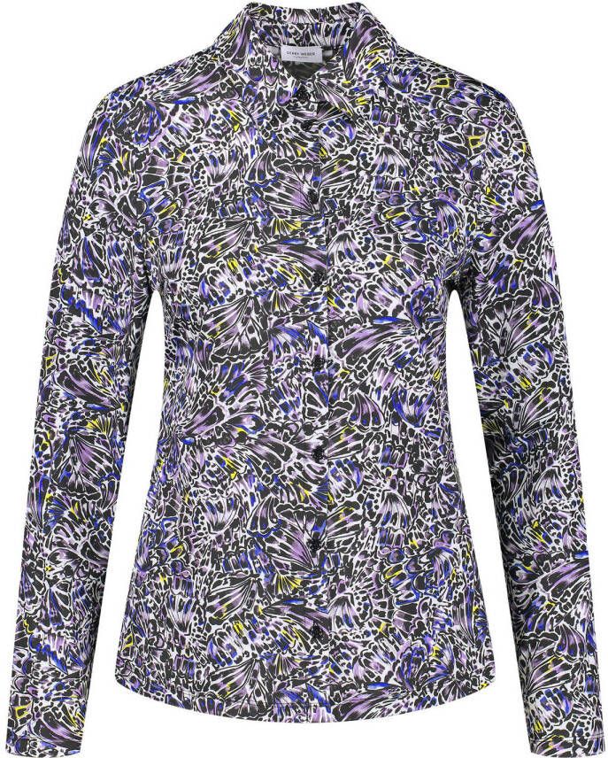 Gerry Weber blouse met all over print paars