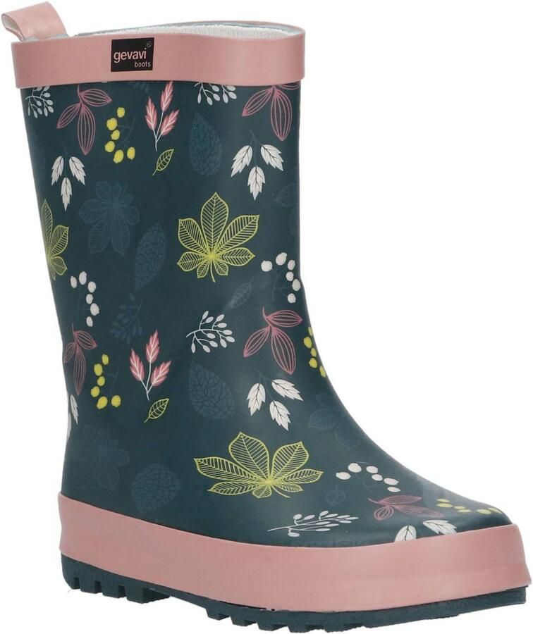Gevavi Fleur regenlaarzen donkerblauw roze - Foto 2