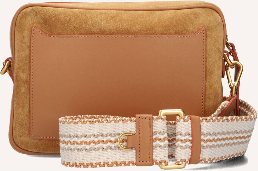 Gianni Chiarini Camel Suede Nina Clutch Brown Dames - Foto 3