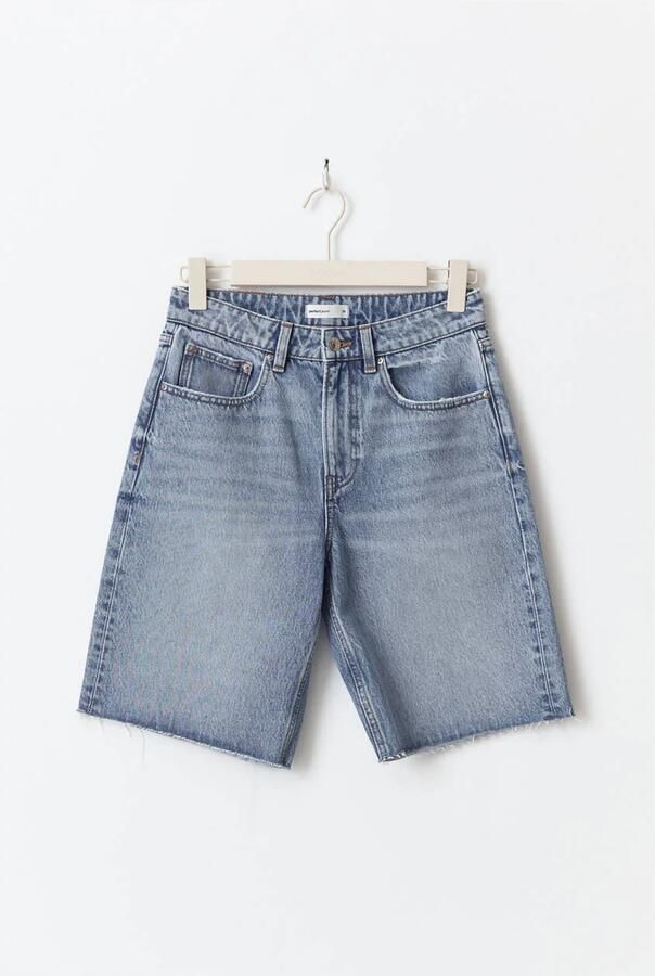 Gina Tricot denim straight regular waist medium blue denim