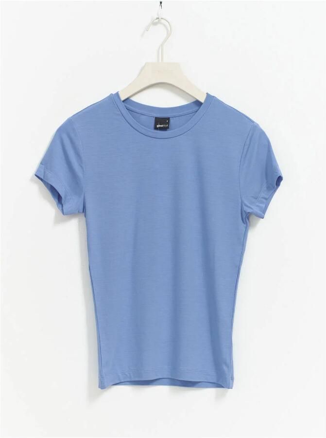 Gina Tricot T-shirt met ronde hals