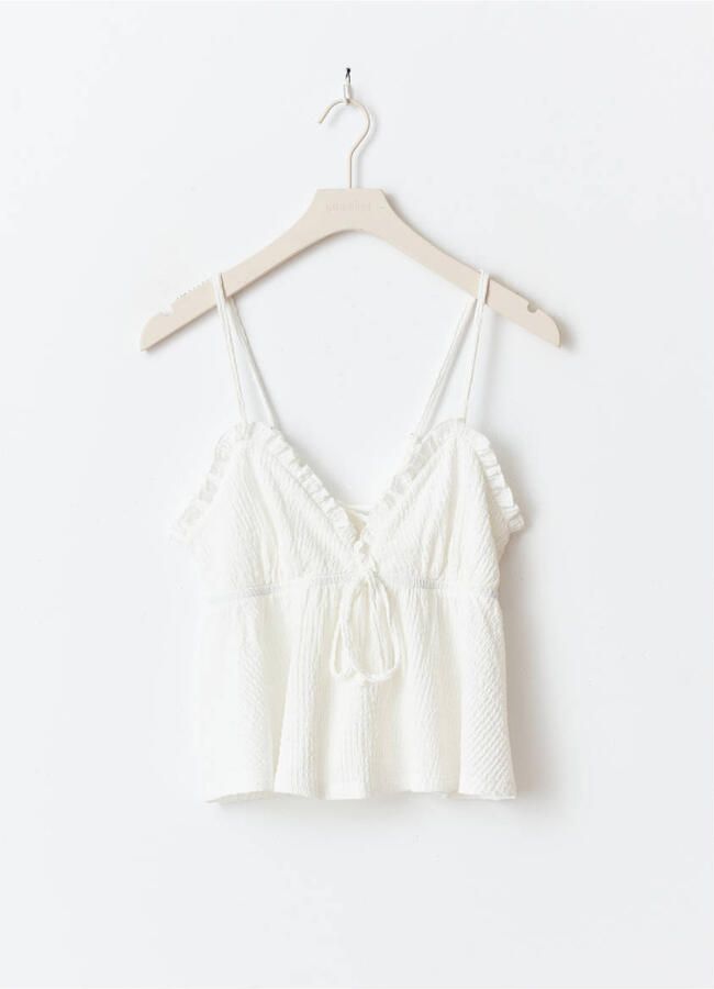 Gina Tricot Top met bandjes en V-hals - Foto 2