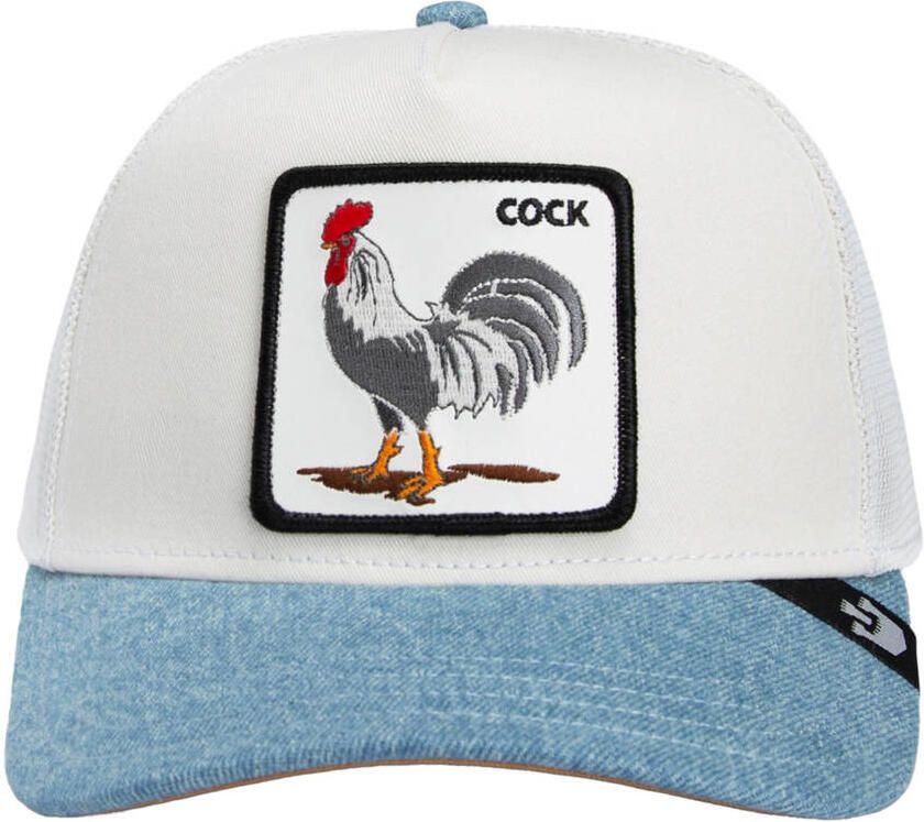 Goorin Bros pet Rooster Fan wit denim