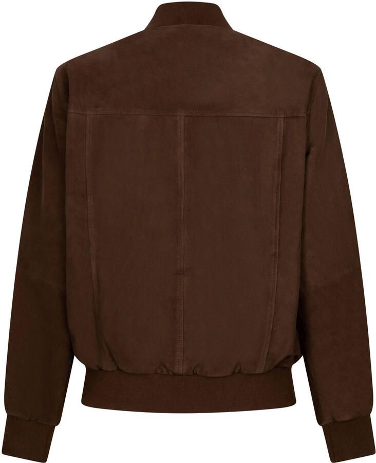 Goosecraft suede bomberjack donkerbruin - Foto 2