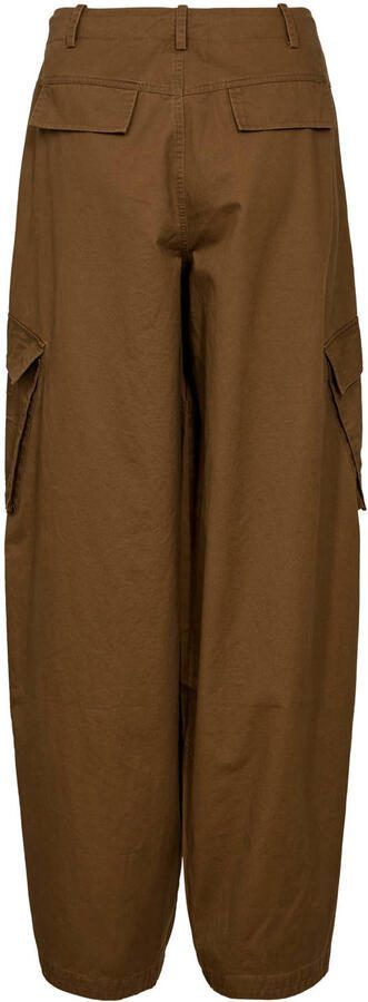 Gossia baggy regular waist casual broek bruin - Foto 2