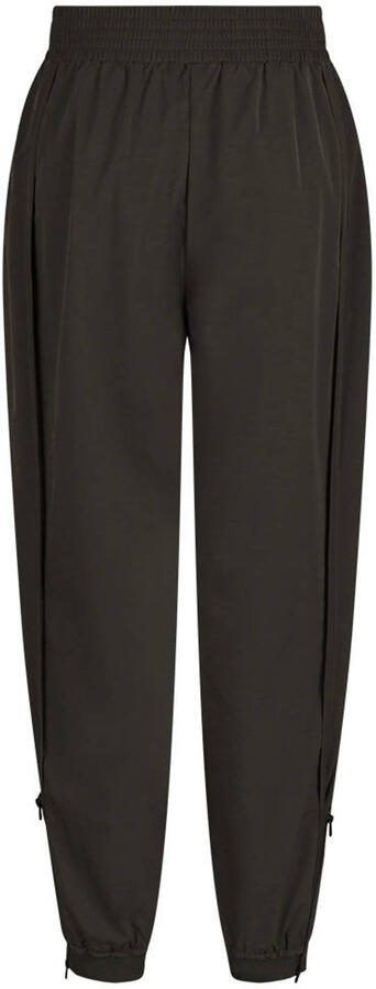 Gossia barrel high waist broek donkerbruin