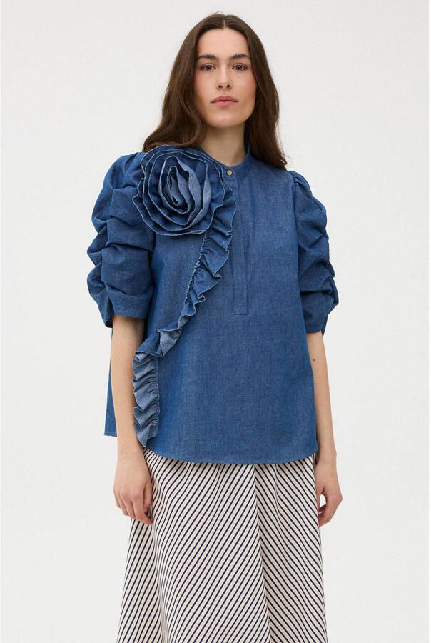 Gossia blouse middelblauw