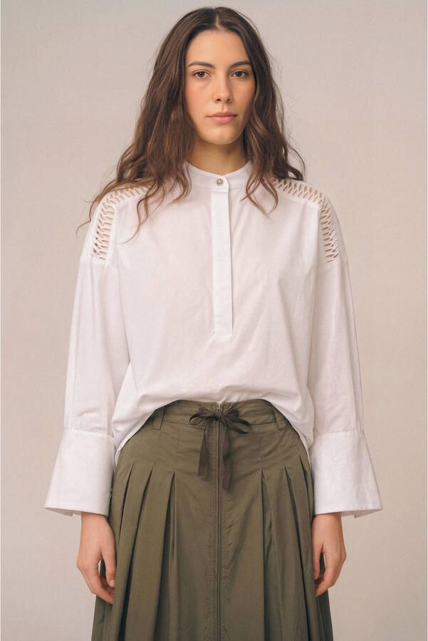 Gossia blousetop ecru broderie