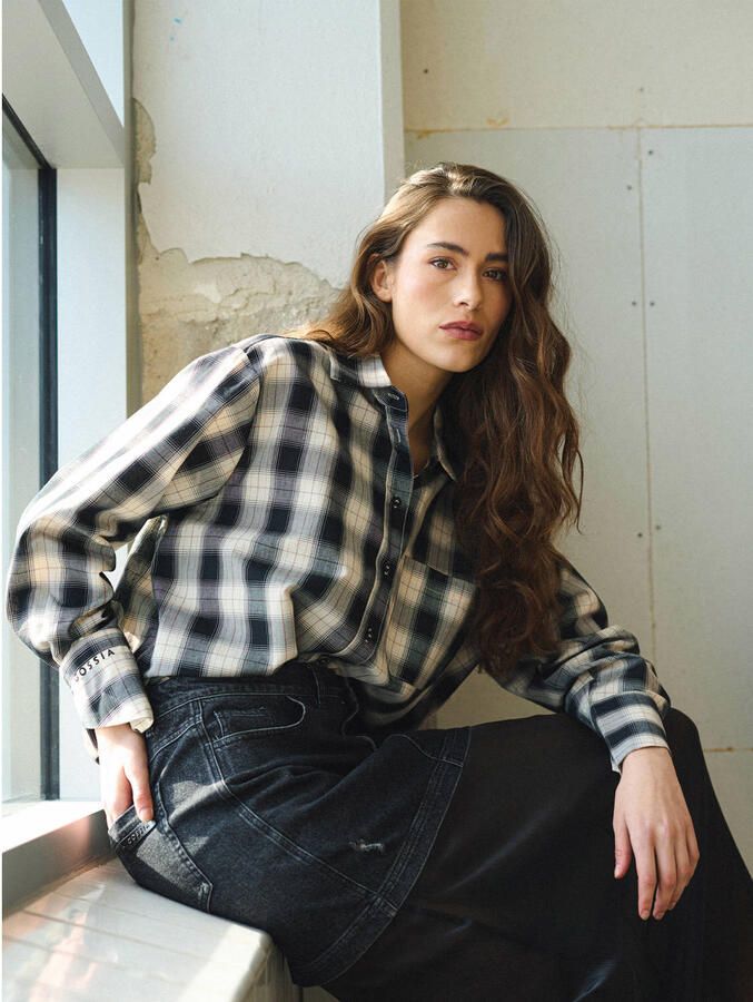 Gossia geruite blouse zwart - Foto 2